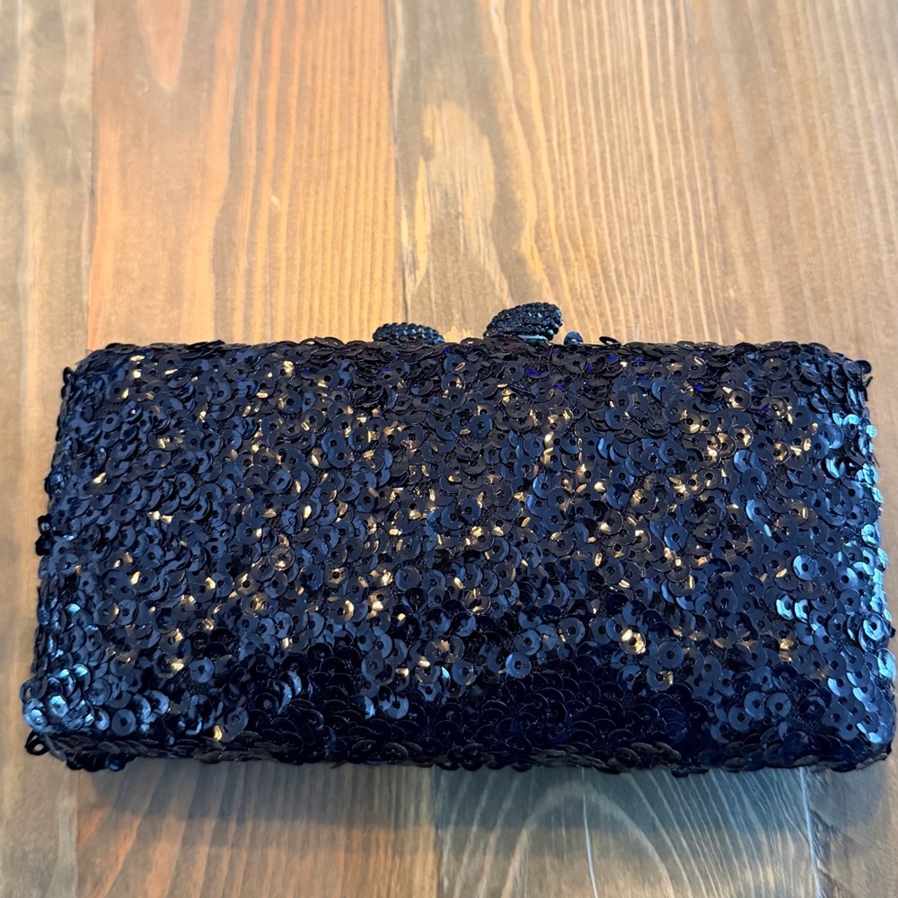 Kotur Black Sequin Clutch‎